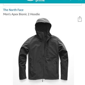 Brand new never worn north face apex bionic hoodie